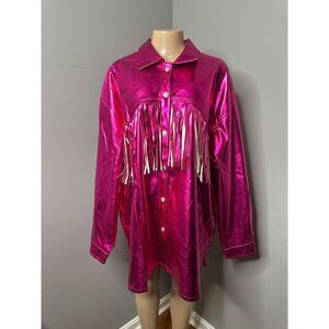 Southern Grace Metallic Fringe Jacket – 2X/3X